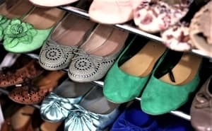shoes in closet 